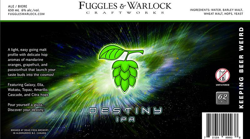 Fuggles and Warlock Craftworks Destiny IPA